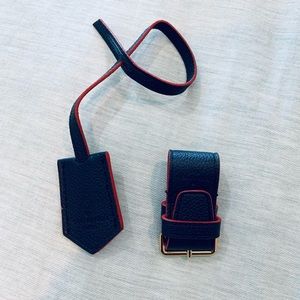 Louis Vuitton leather tag